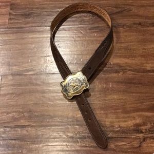Brushy Creek Brown Cowhide Belt w/ buckle